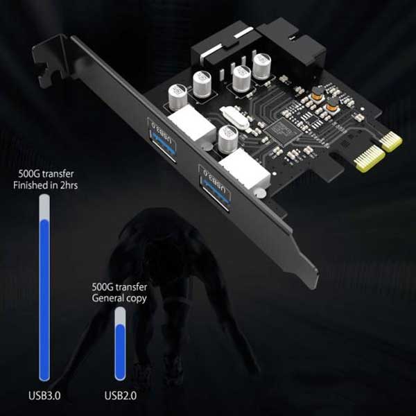 هاب 2 پورت USB3.0 اوریکو PME-4UI