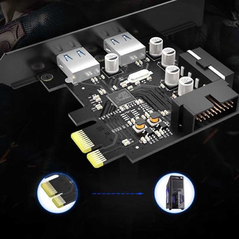 هاب 2 پورت USB3.0 اوریکو PME-4UI