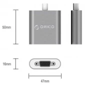 تبدیل VGA به Type-C اوریکو RCV
