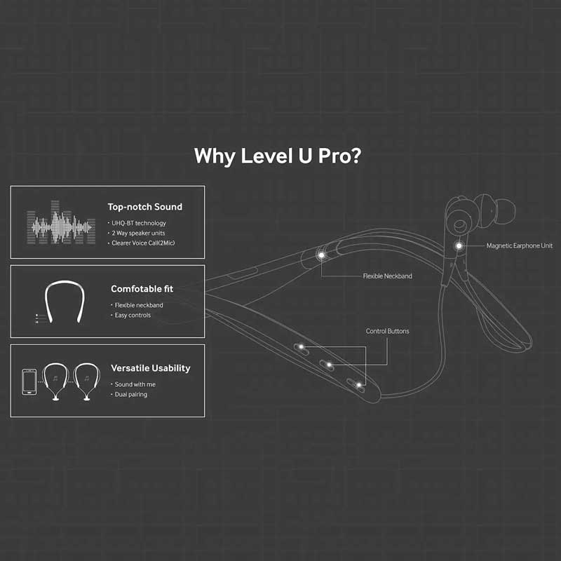 هندزفری بلوتوثی گردنی اورجینال سامسونگ Level U Pro