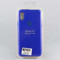 قاب سیلیکونی iPhone X آبی کاربنی