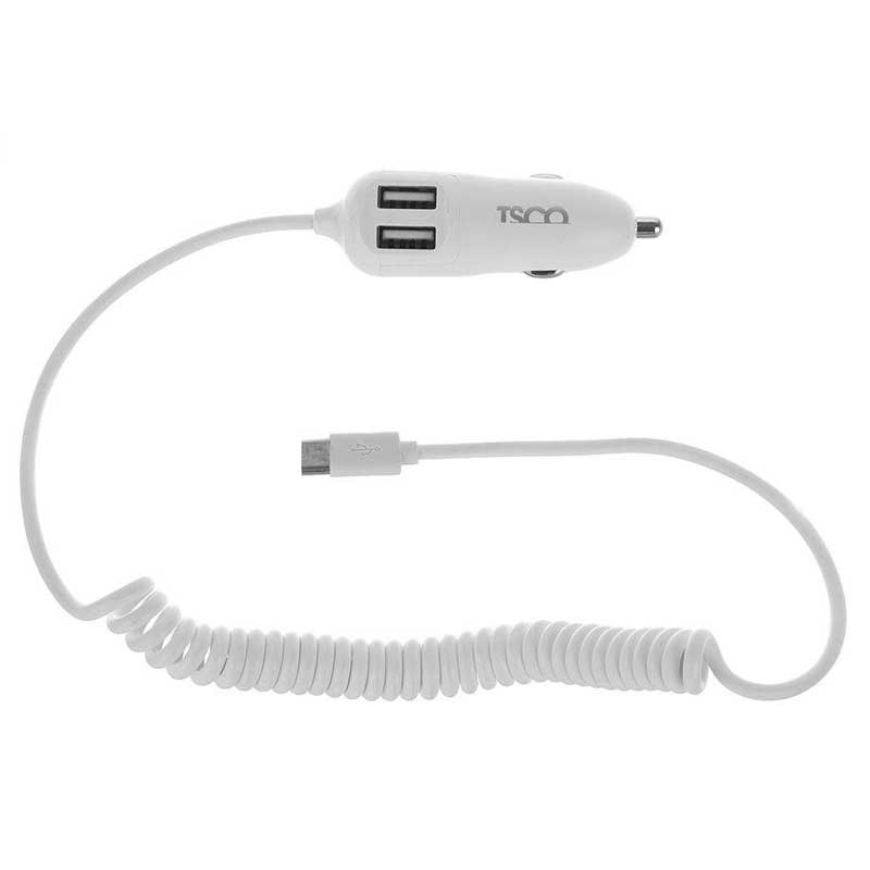 شارژر فندکی TSCO TCG 26 سیم وصل میکرو یو اس بی