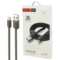 کابل میکرو یو اس بی فست شارژ Tranyoo T-X9V 3A 1m