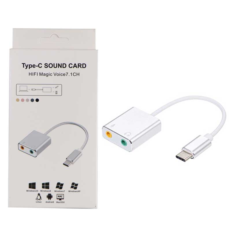 کارت صدا با کابل Voice7.1 Type-C