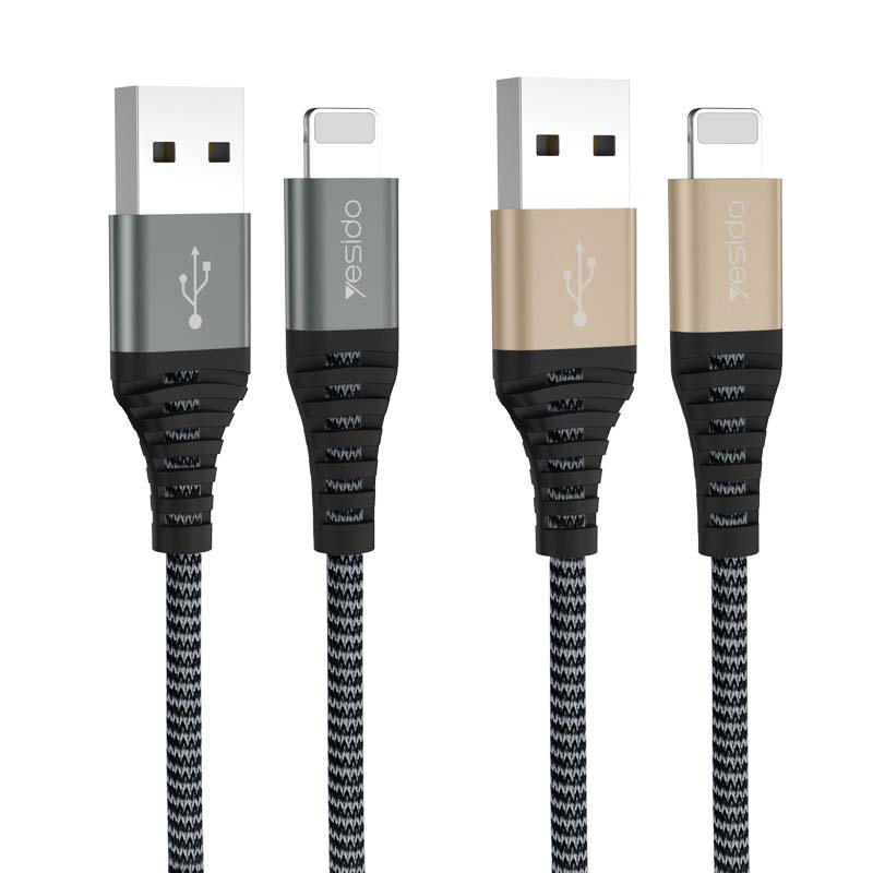 کابل آیفونی Yesido CA32 1.2m روکش دار