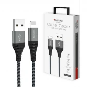 کابل آیفونی Yesido CA32 1.2m روکش دار