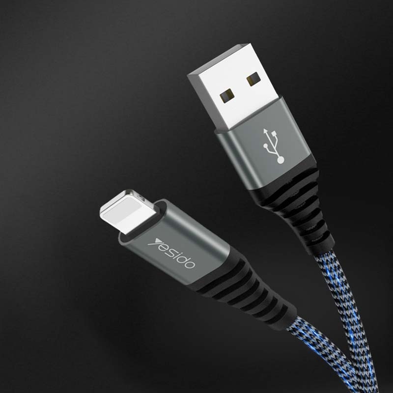 کابل آیفونی Yesido CA32 1.2m روکش دار