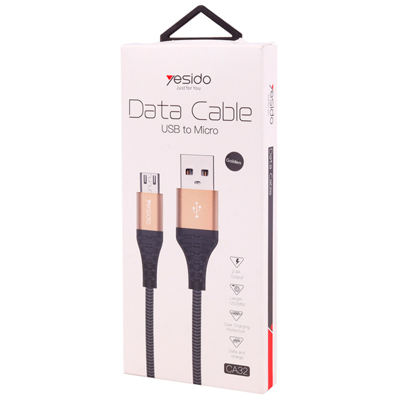 کابل میکرو یو اس بی Yesido CA32 2.4A 1.2m