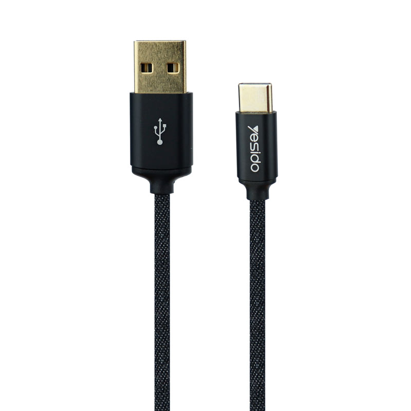 کابل تایپ سی Yesido CA33 1.2m روکش دار