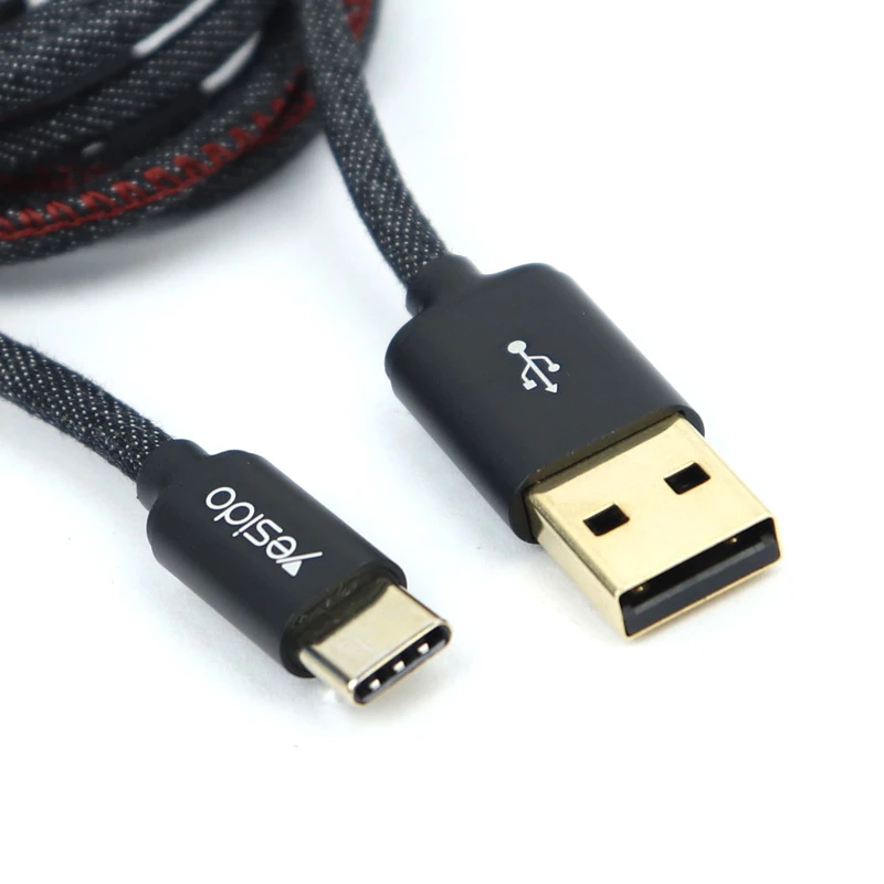 کابل تایپ سی Yesido CA33 1.2m روکش دار
