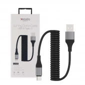 کابل کنفی فنری Yesido CA38 1.5m Type-C