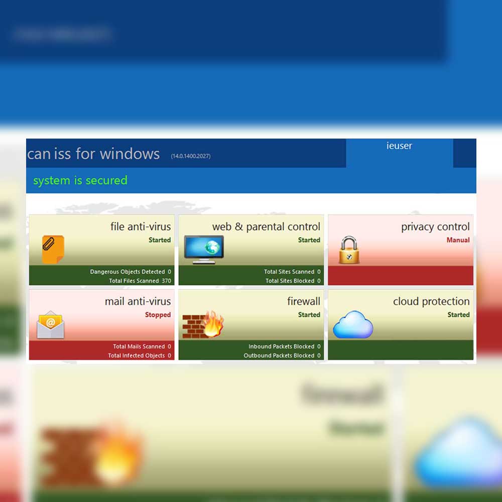 آنتی ویروس اورجینال eScan Internet Security Suite 1 User