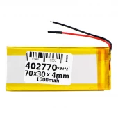 باتری لیتیوم 1000mAh 70*30*4mm 402770