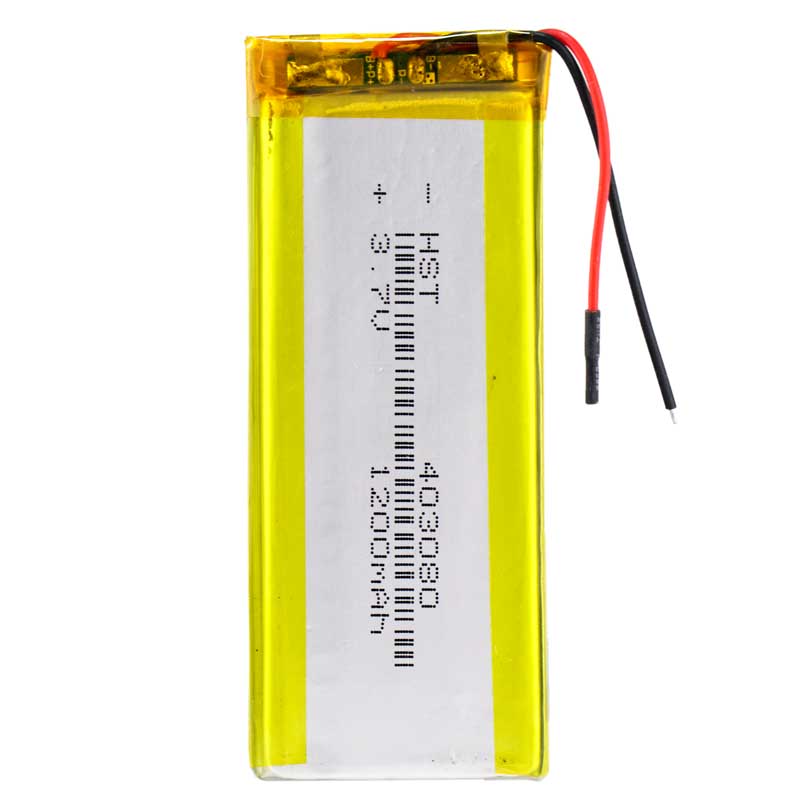 باتری لیتیوم 1200mAh 80*30*4mm 403080