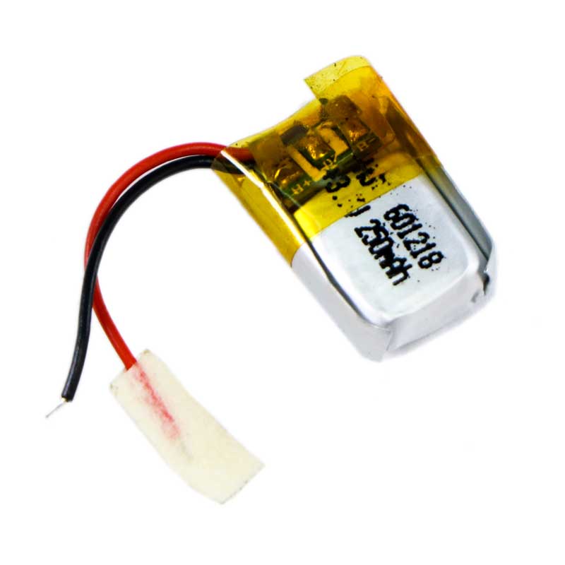 باتری لیتیوم 250mAh 18*12*6mm 601218