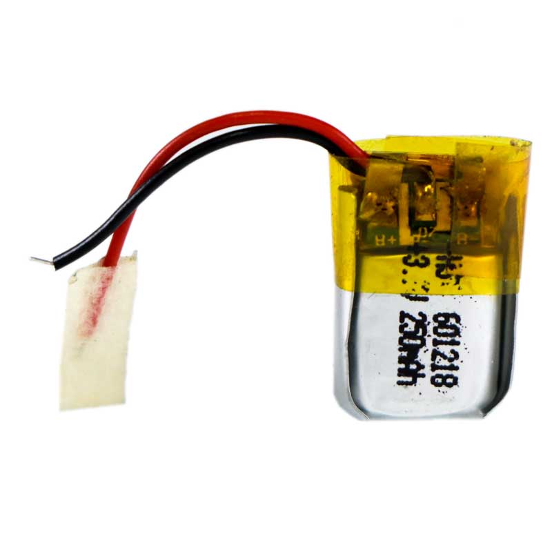 باتری لیتیوم 250mAh 18*12*6mm 601218