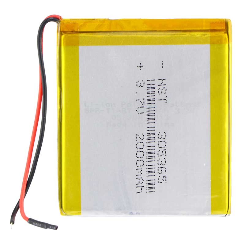 باتری لیتیوم 2000mAh 60*53*3mm 305365