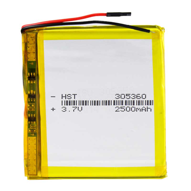 باتری لیتیوم 2500mAh 53*58*3mm 305360