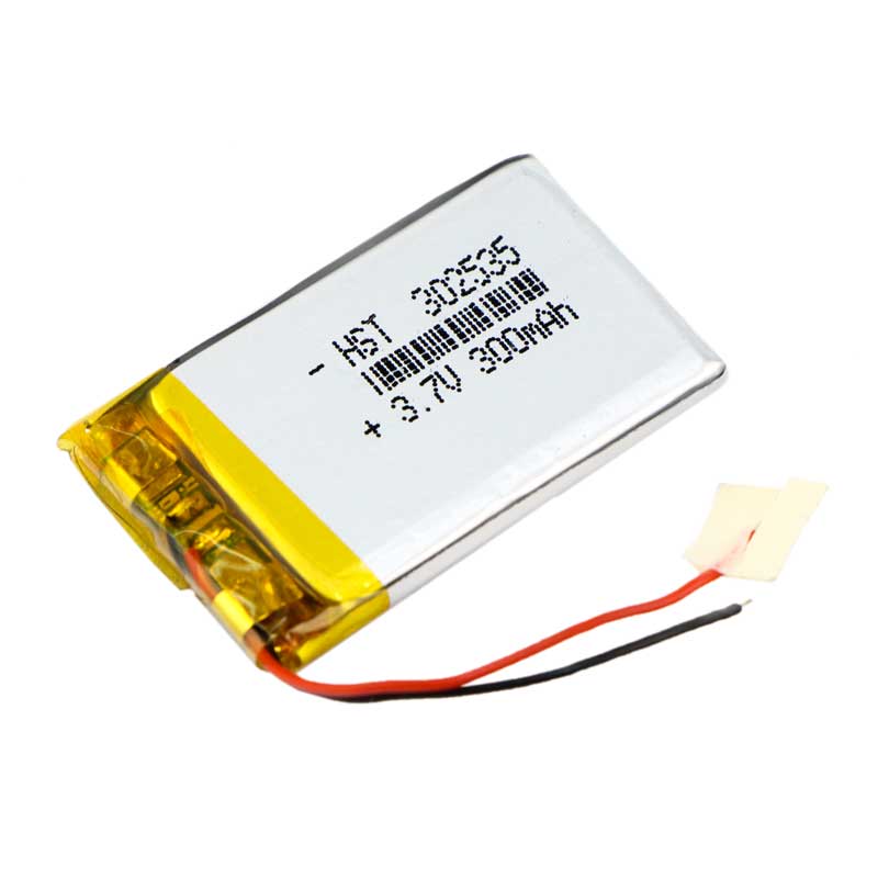 باتری لیتیوم 300mAh 35*20*3mm 302535