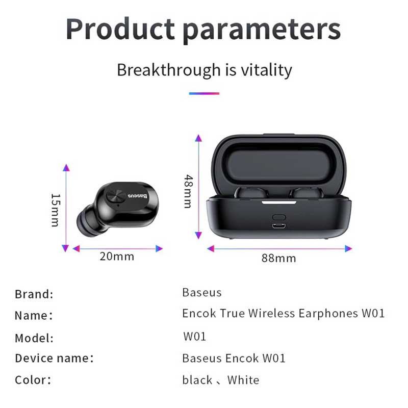 هندزفری بلوتوث Baseus Encok W01