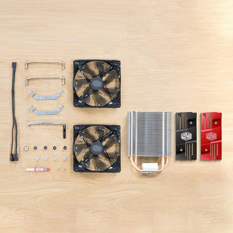 فن خنک کننده CPU کولر مستر Cooler Master Hyper 212 LED Turbo RED Edition