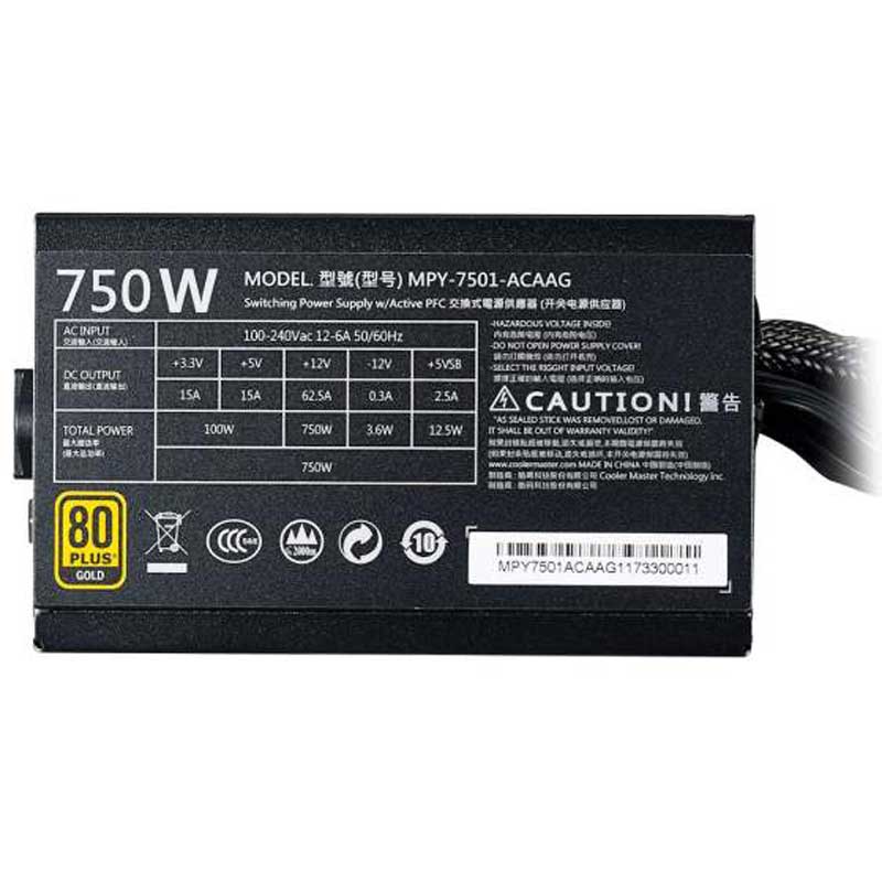 پاور 750 وات کولر مستر Cooler Master MWE 750 Gold