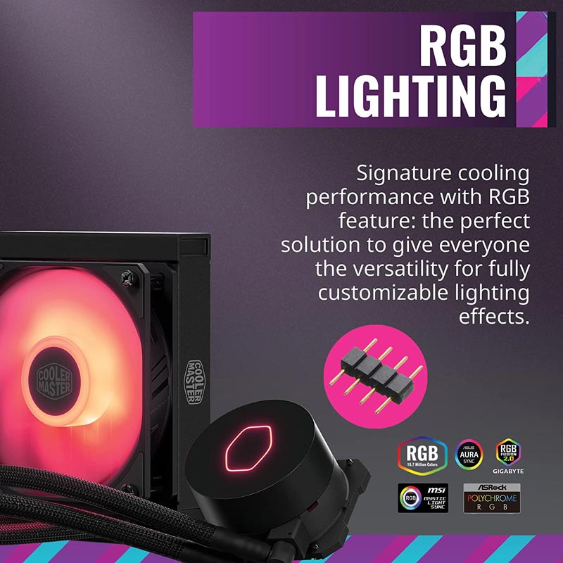 فن خنک کننده CPU کولر مستر Cooler Master MasterLiquid ML120L RGB