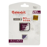 رم میکرو 128 گیگ گلکس بیت Galexbit Turbo+ 533X U3 C10 80MB/s + خشاب