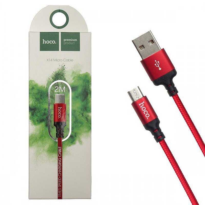 کابل کنفی میکرو یو اس بی Hoco X14 2m (گارانتی 12 ماهه)