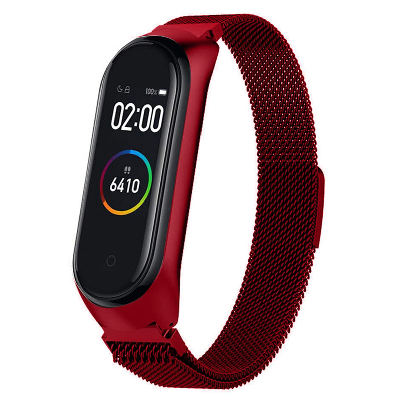 بند فلزی دستبند سلامتی Mi Band 3 / 4 Milanese