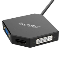 تبدیل Orico DMP-HDV3 Mini Display to HDMI/DVI/VGA سفید 