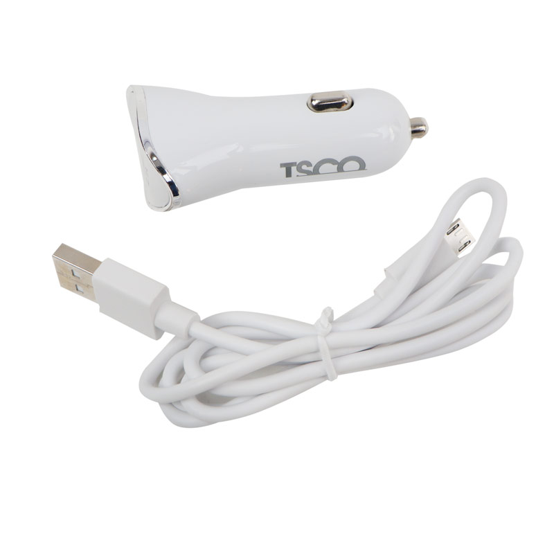 شارژر فندکی TSCO TCG 31 + کابل میکرو یو اس بی
