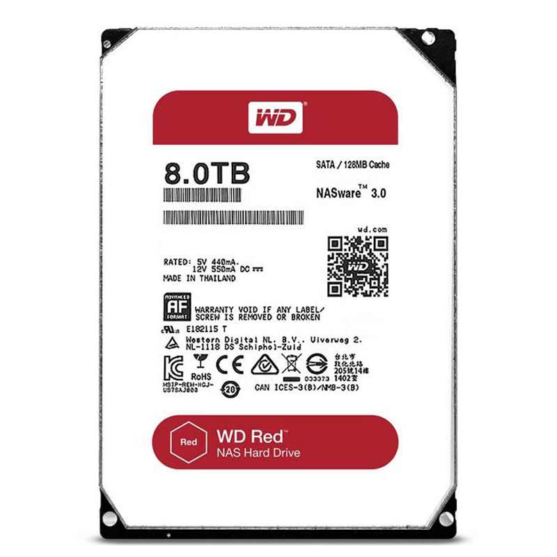 هارد اینترنال وسترن دیجیتال Western Digital Red 8TB WD80EFBX