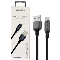 کابل Yesido CA25 2.4A 1.2m Type-C روکش دار مشکی