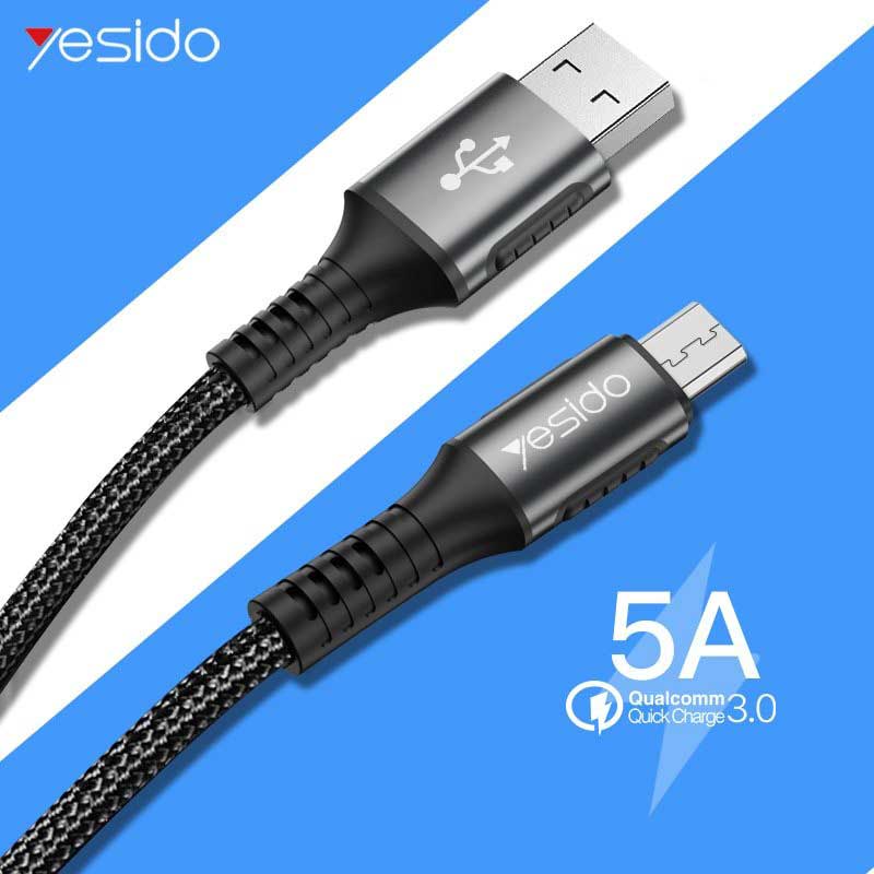 کابل کنفی میکرو یو اس بی Yesido CA36 5A 1.2m