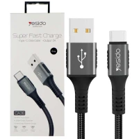 کابل کنفی Yesido CA36 5A 1.2m Type-C طوسی