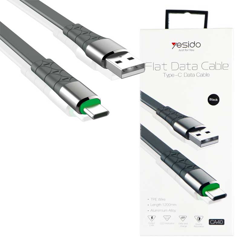 کابل Yesido CA40 2.4A 1.2m Type-C