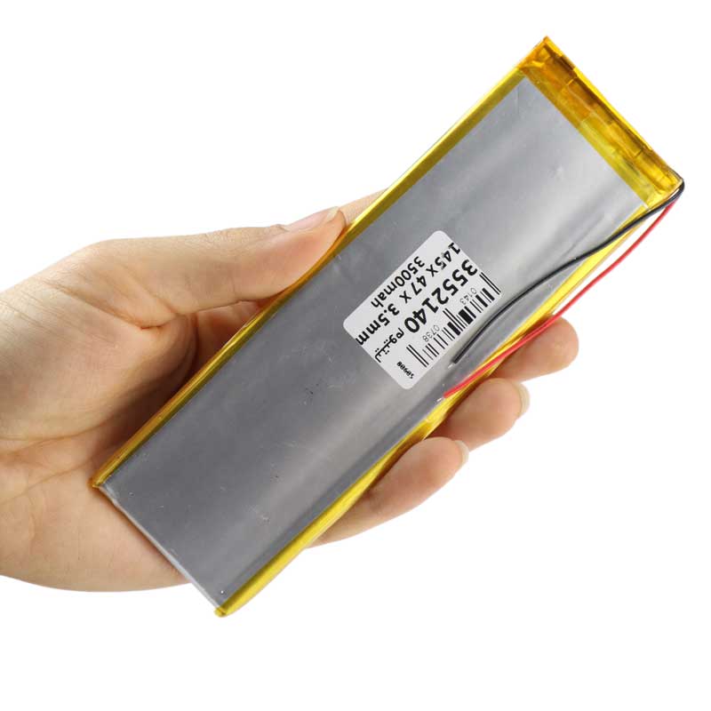 باتری لیتیوم 3500mAh 145*47*3.5mm 3552140