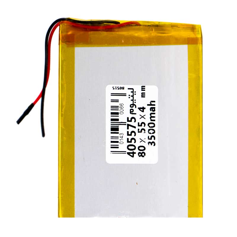 باتری لیتیوم 3500mAh 80*55*4mm 405575