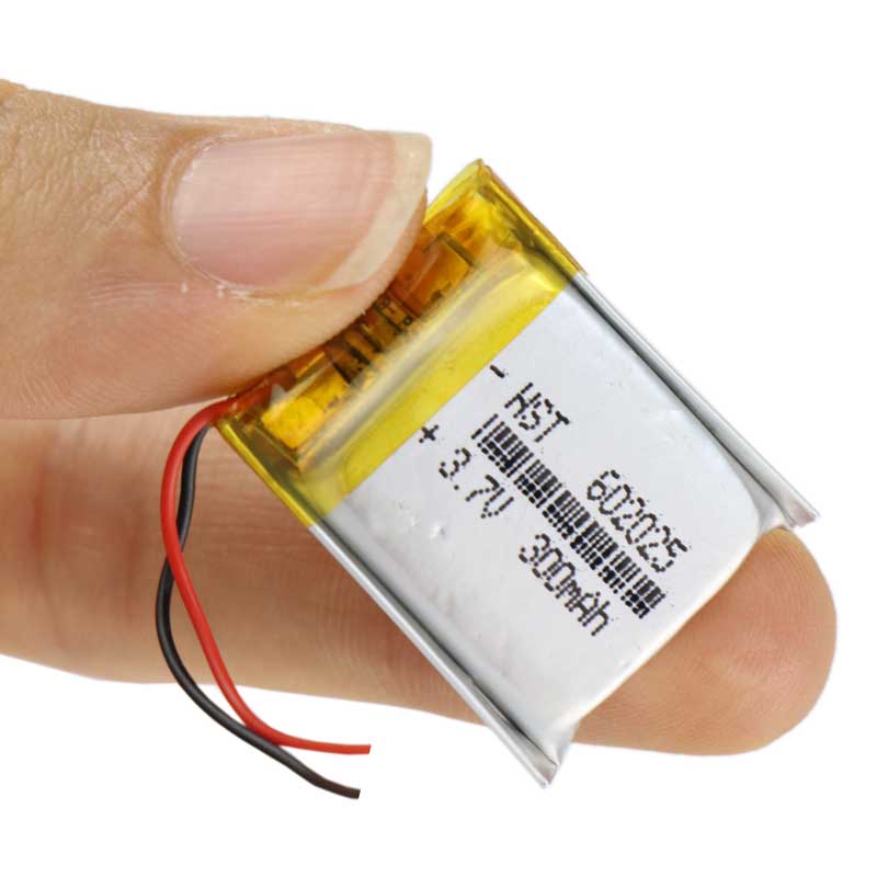 باتری لیتیوم 300mAh 25*20*6mm 602025