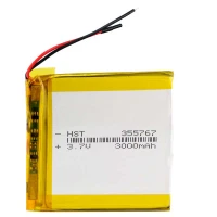 باتری لیتیوم 3000mAh 57*57*3.5mm 355767