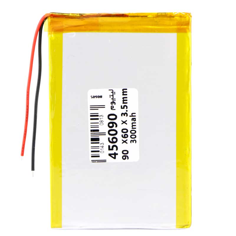 باتری لیتیوم 3000mAh 90*60*3.5mm 456090