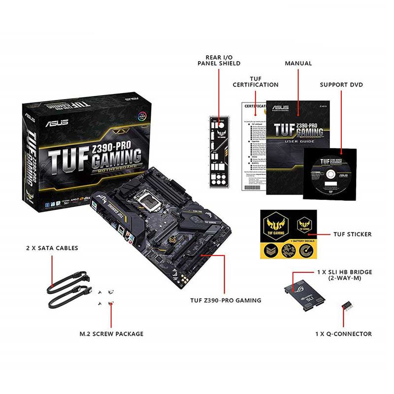 مادربرد ایسوس TUF Z390-PRO GAMING DDR4
