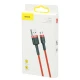 کابل میکرو یو اس بی 2.4 آمپر باسئوس Cafule CAMKLF-B طول 1 متر