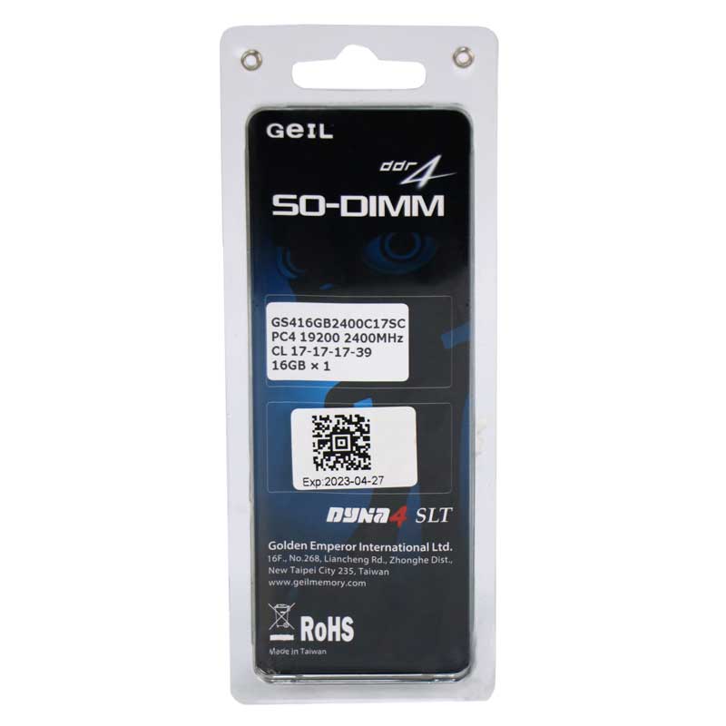 رم لپ تاپ GEIL DDR4 16GB 19200S 2400MHz