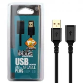 کابل افزایش طول USB کی نت پلاس K-net Plus طول 3 متر