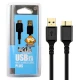 کابل هارد USB3.0 کی نت پلاس K-net Plus طول 0.6 متر
