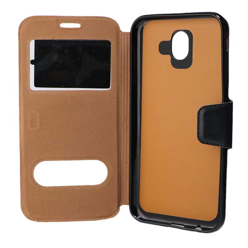 کیف چرمی سامسونگ J7 Pro مشکی