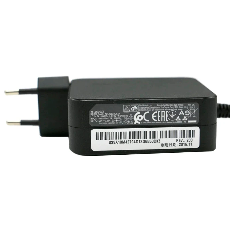 شارژر اورجینال لپ تاپ لنوو مربعی Lenovo 20v 3.25A
