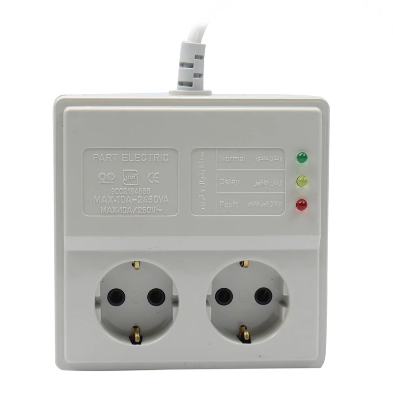 محافظ برق یخچال و فریزر 2 خانه پارت الکتریک PE 904 با کابل 5 متری